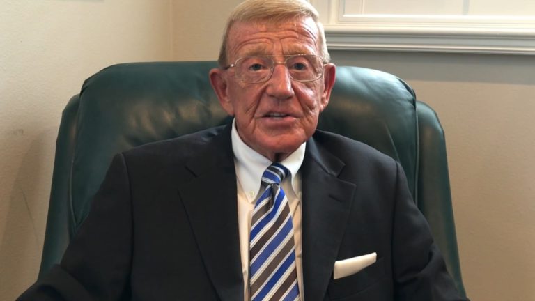 College Football Hall of Famer Lou Holtz, fraternity man
