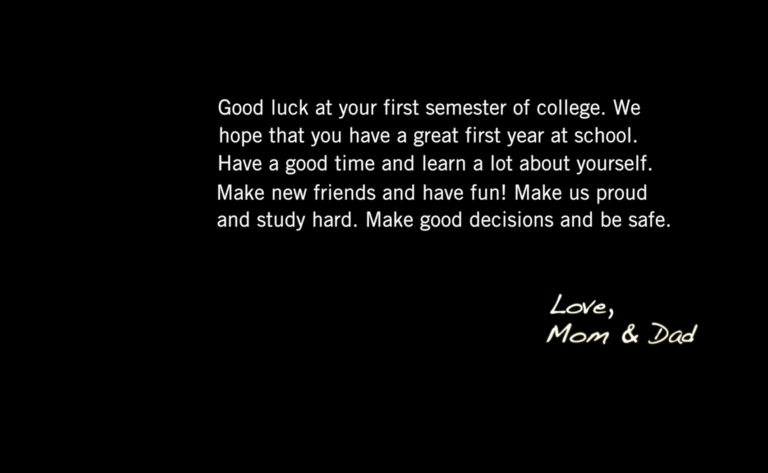 Love, Mom and Dad