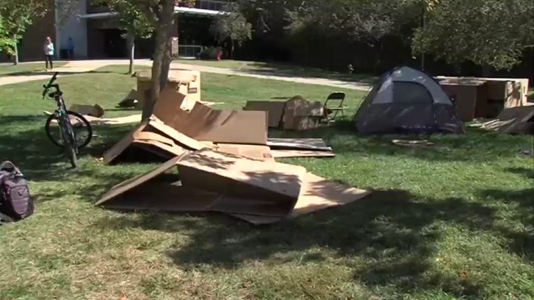 Local fraternity supports homeless shelter