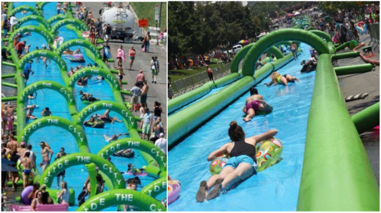College Avenue to Become Giant Slide for Cancer Fundraiser