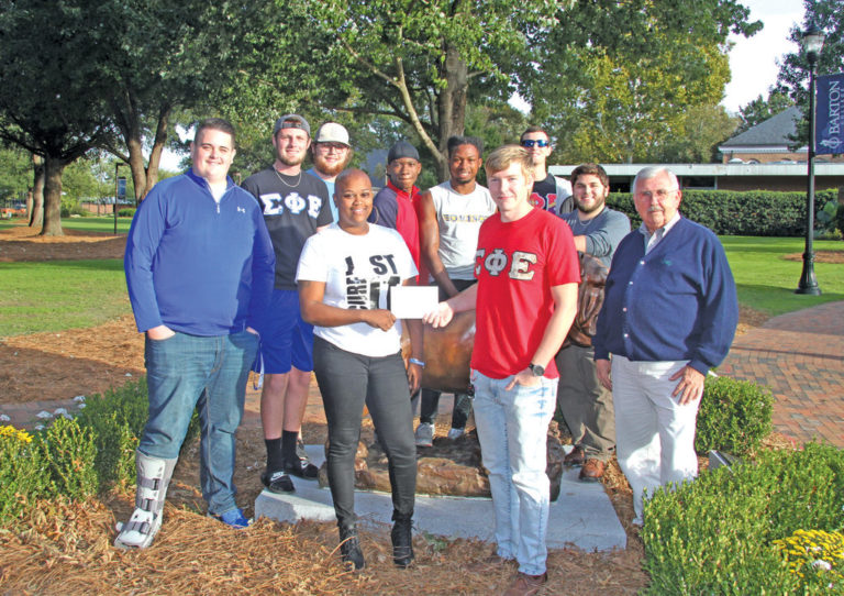 Fraternity helps local breast cancer patient