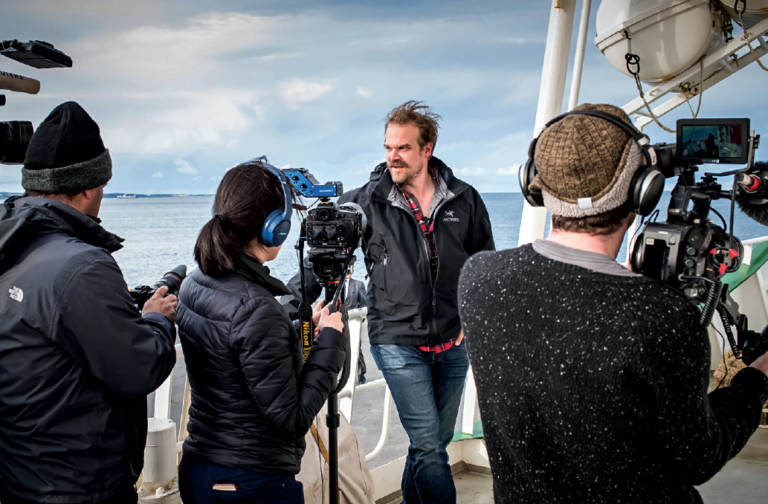 Actor rides wave of fame to Antarctica
