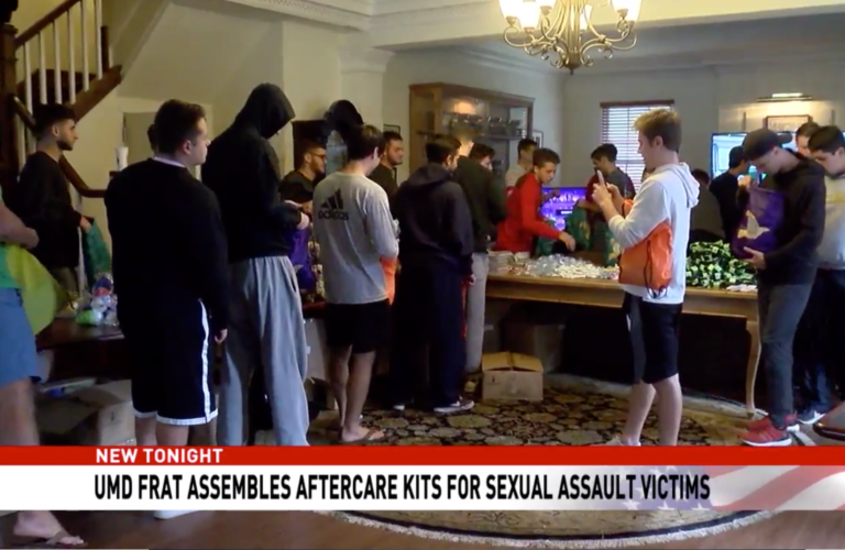 U of Maryland fraternity assembles aftercare kits for sexual assault victims