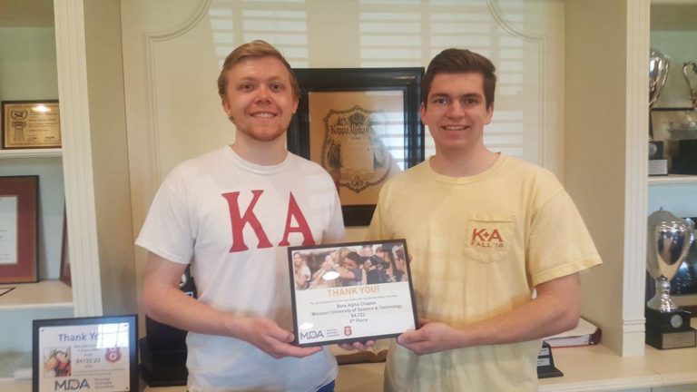 Chapter honored for work for MDA