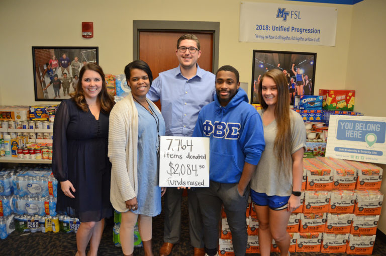 MTSU food drive nets 7,700 items, $2K for student food pantry