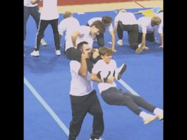 Pep supper donates a ton of food to bank