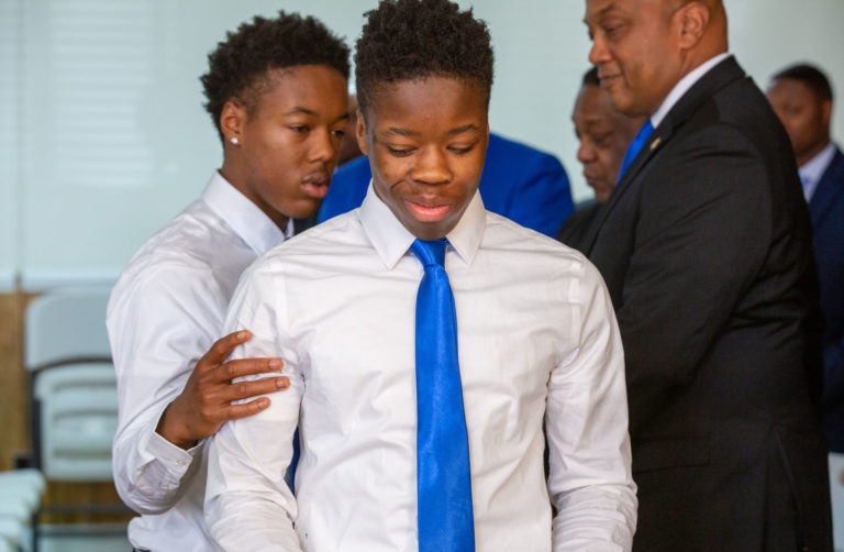 Alumni chapter mentors minority youth