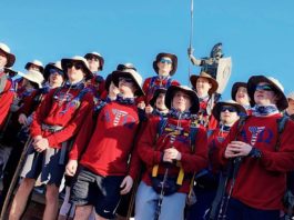 Fraternity walks 128.3 miles for wounded warriors