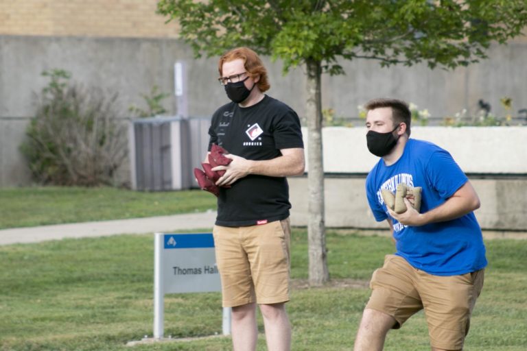 Recruitment on the quad at EIU