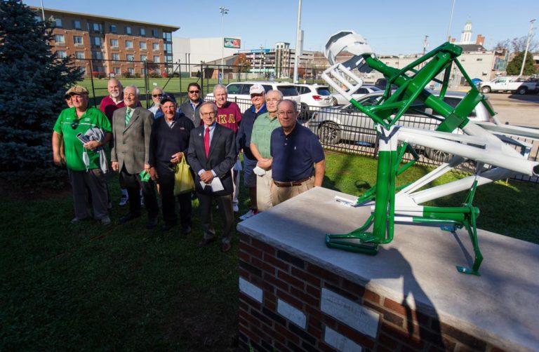 Marshall football memorial refurbished