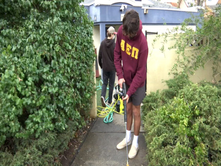 After hate incident, chapter gives back