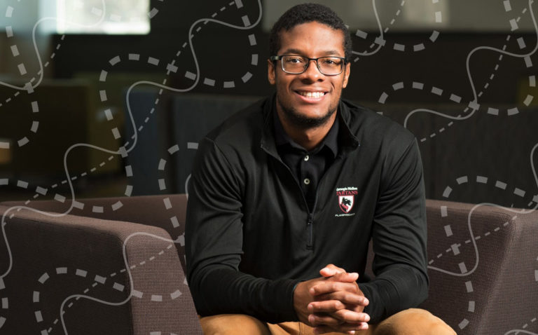 Chapter president reaches sky high