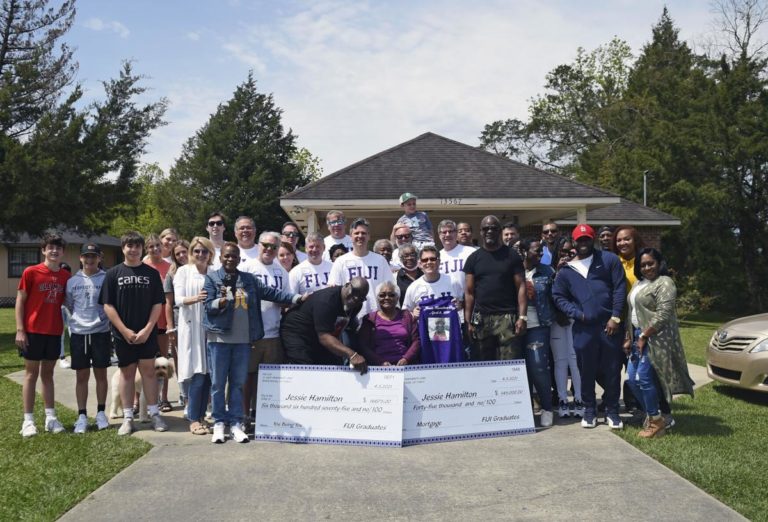 Brothers surprise former cook with retirement gift
