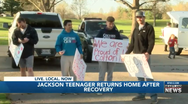 Jackson teenager returns home after car crash recovery