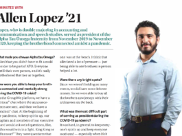 5 minutes with: Allen Lopez, Alpha Tau Omega