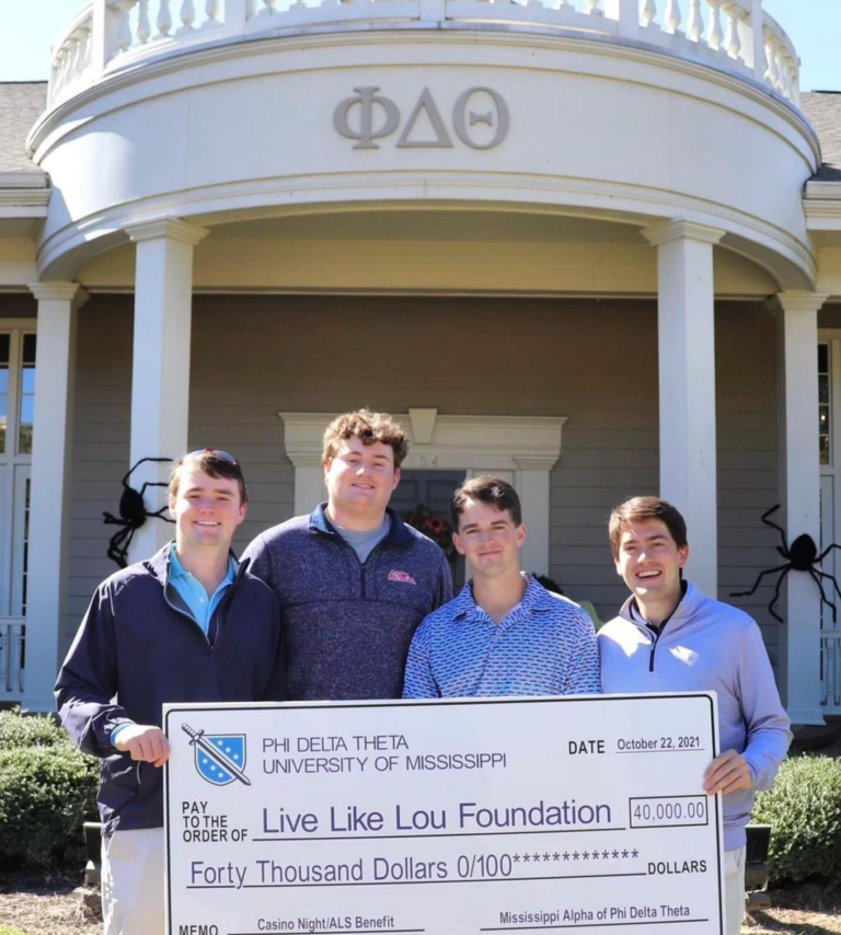 University of Mississippi Phi Delta Theta chapter raises $40,000 for LiveLikeLou Foundation