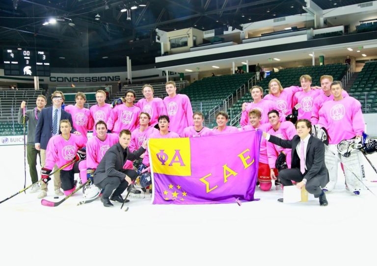 Michigan State chapter raises $6,746 for the Susan G. Komen Foundation in ‘Pink The Rink’ charity event