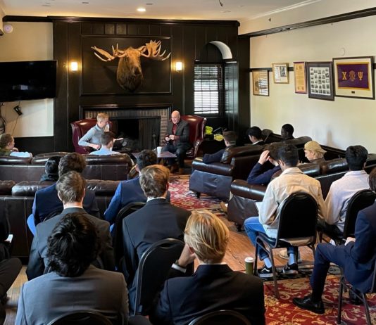 Alpha Rho masters alumni relations with speaker series