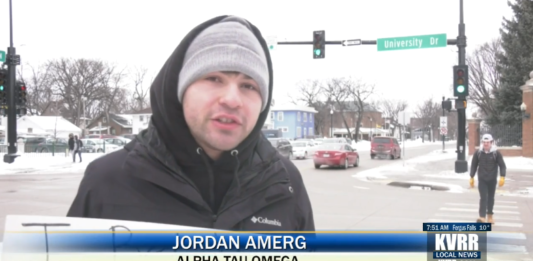 NDSU sorority & fraternity’s Freeze-A-Thon raises money to furnish homes