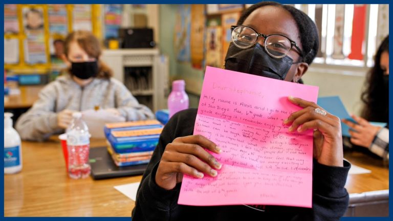 USD Fraternity Delivers Inspirational Letters to Young Students
