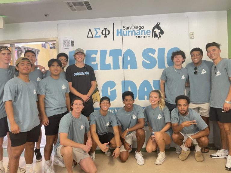 Delta Sigma Phi Fraternity teams up with the San Diego Humane Society