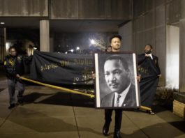 Alpha Phi Alpha Fraternity Inc., honors MLK Day with vigil and ceremony