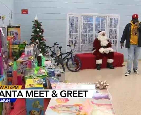 ‘Most wonderful thing’: Black Santa arrives a few weeks early at Southeast Raleigh holiday event