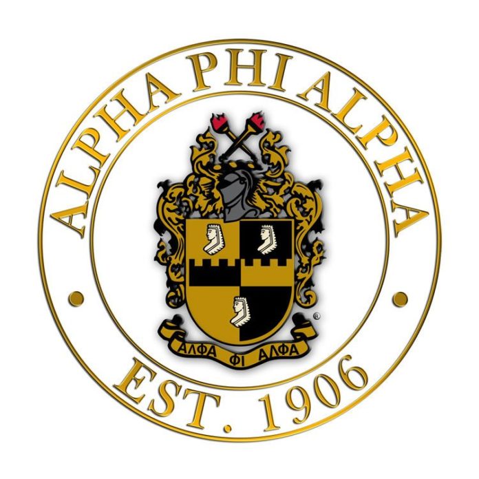 Alpha Phi Alpha logo.