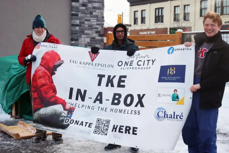TKE fraternity fundraiser campout aims to raise $5,000 for Habitat for Humanity Peterborough and Kawartha Region
