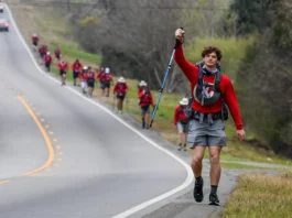 Fraternity ‘walks hard’ for veterans