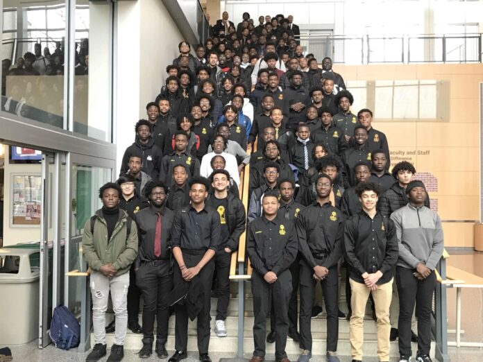 Approximately 150 young men attend Alpha Phi Alpha mental health conference.