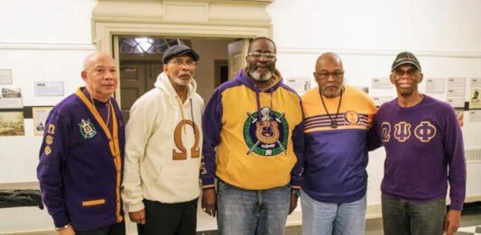 Omega men: Historic Black fraternity leaves lasting impact on central Pennsylvania Kappa Omega Chapter members gather at a recent meting at the York County History Center. (Photo by: Jeff Kirkland)