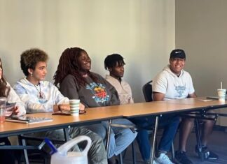 Shepherd Univ. Greek Council members gather to plan Consent Week.