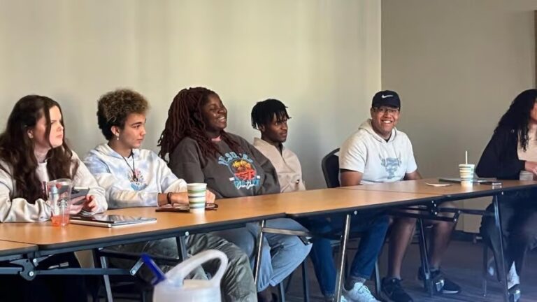 Shepherd Univ. Greek Council members gather to plan Consent Week.