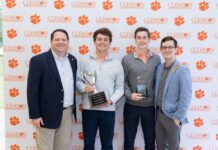 Clemson Chapter of the Year honorees.