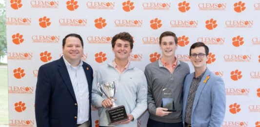 Clemson Chapter of the Year honorees.