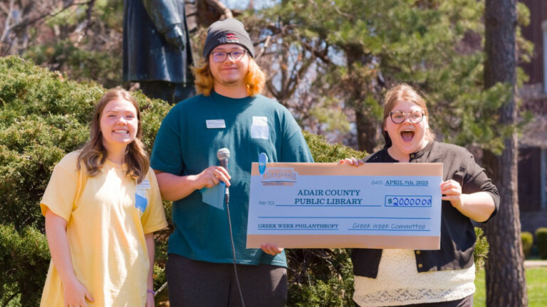 Truman sororities, fraternities raise over $20,000 for Kirksville library