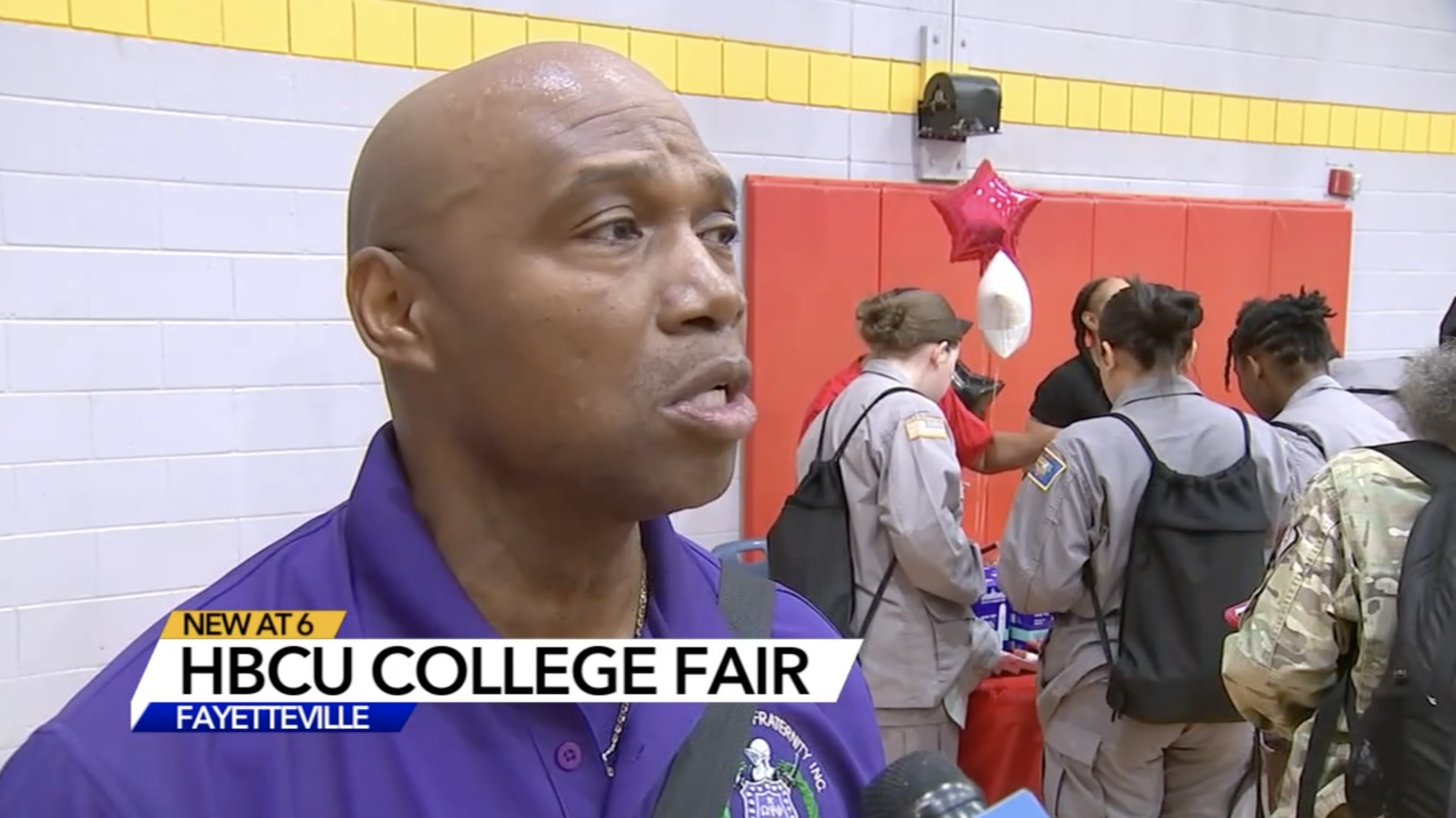 Mark Yarboro of the Omega Psi Phi Fraternity.