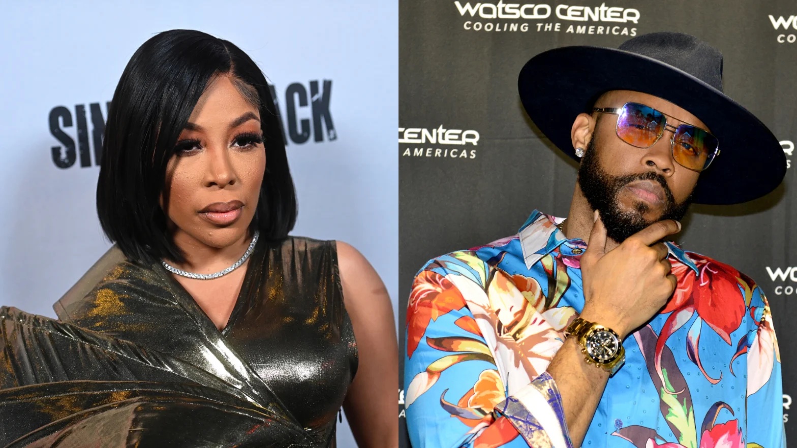 Singers K. Michelle and Montell Jordan.