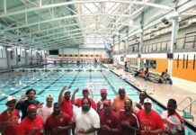 Towson-Catonsville (MD) Alumni Chapter of Kappa Alpha Psi® Fraternity, Inc. (TCAC) attending the 2022 Day of Diversity and Inclusion at the Harry Rosenburg Center Pool.