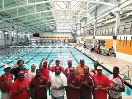 Towson-Catonsville (MD) Alumni Chapter of Kappa Alpha Psi® Fraternity, Inc. (TCAC) attending the 2022 Day of Diversity and Inclusion at the Harry Rosenburg Center Pool.