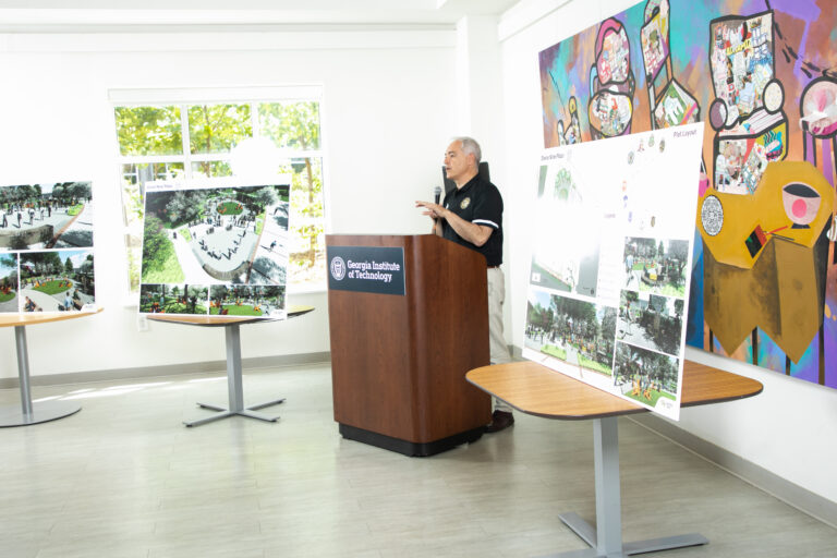 Tech Honors Historically Black Fraternities and Sororities With Plaza Groundbreaking
