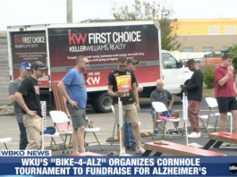 WKU's "Bike-4-Alz" organizes cornhole tournament to fundraise for Alzheimer's.