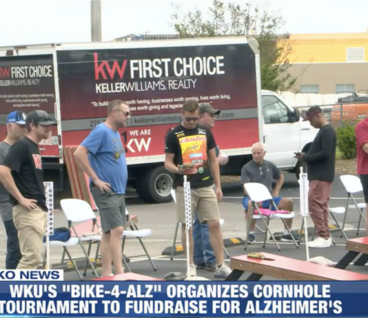 WKU's "Bike-4-Alz" organizes cornhole tournament to fundraise for Alzheimer's.