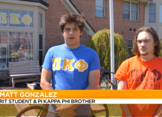 R.I.T. Pi Kappa Phi fraternity brothers.