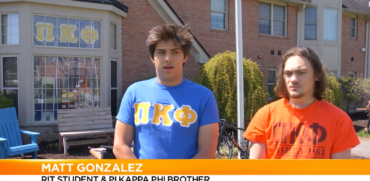R.I.T. Pi Kappa Phi fraternity brothers.