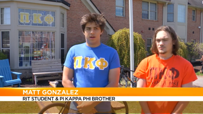 R.I.T. Pi Kappa Phi fraternity brothers.
