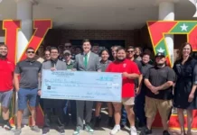 Eastern New Mexico members of Kappa Sigma Fraternity.