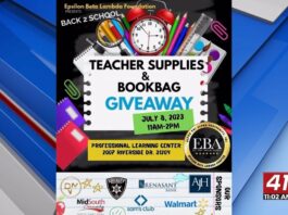 Epsilon Beta Lambda chapter of Alpha Phi Alpha Fraternity holds annual school giveaway