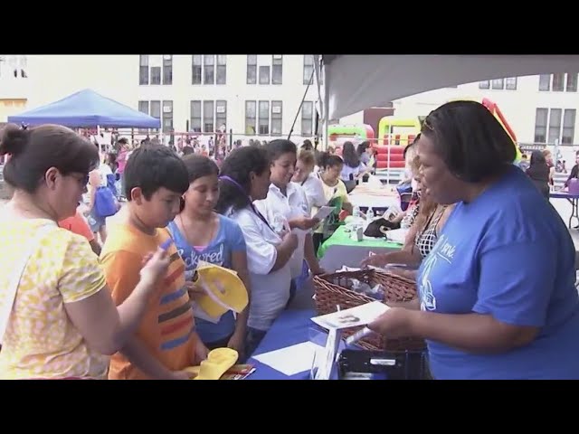 Local members of the Kappa Alpha Psi fraternity host 9th annual Back-to-School block party for peace
